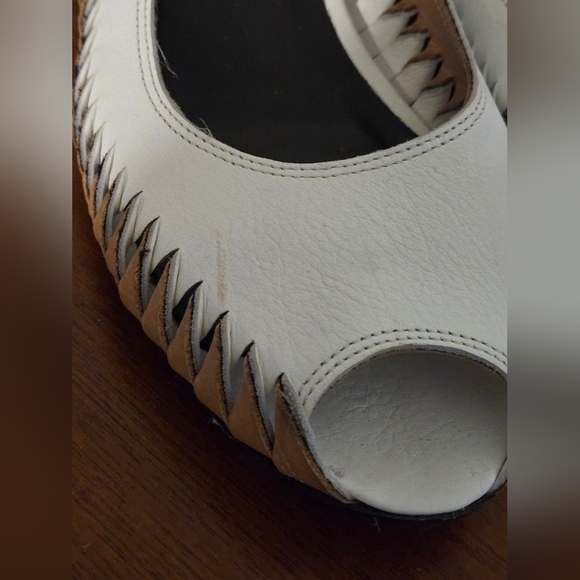 Donald Pliner Size 6.5M Eda Open Toe Sandal Ballet Flats - Picture 5 of 12